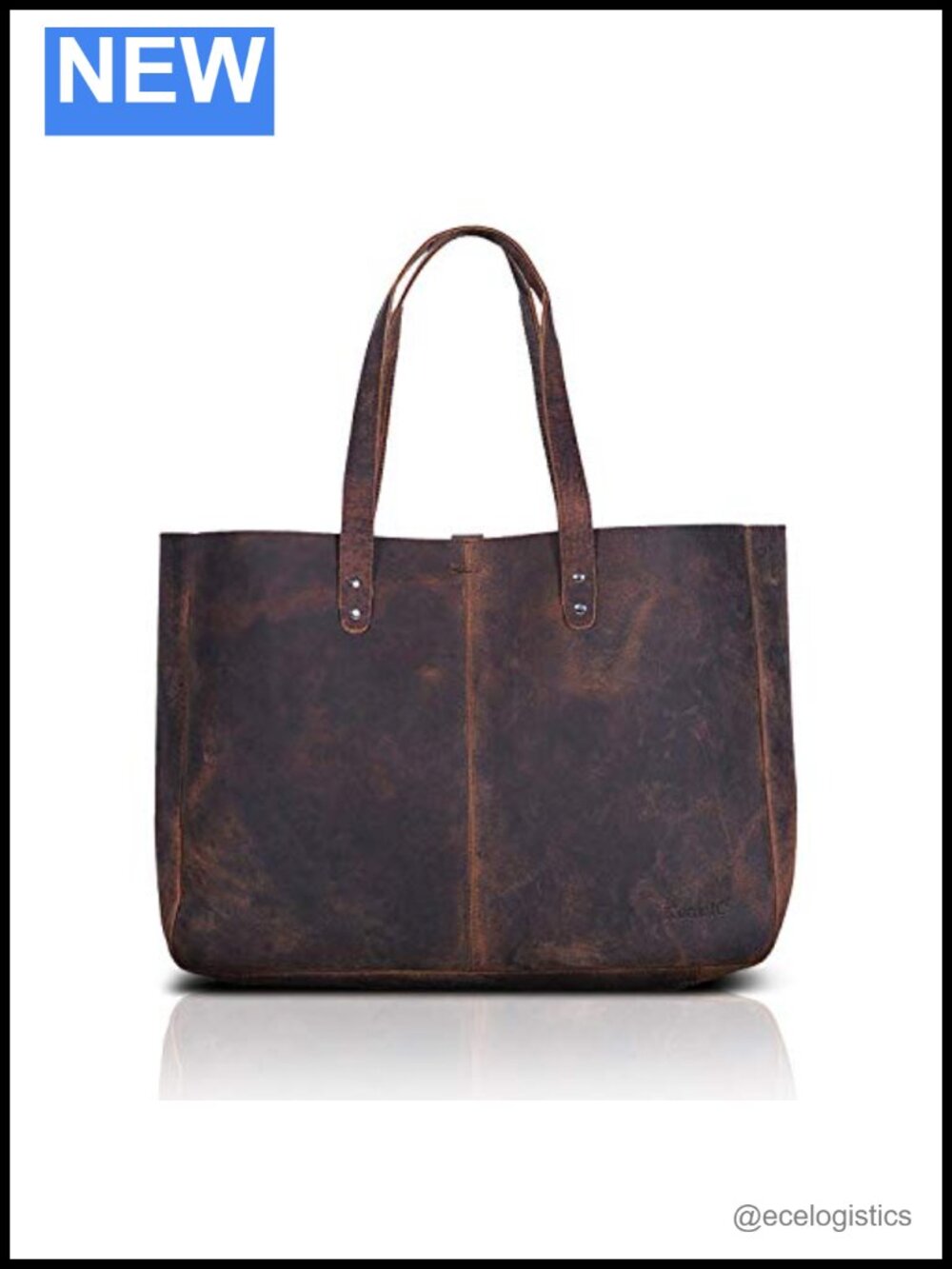 Leather Tote Bag for Women, Travel Shopping Satchel Handbag